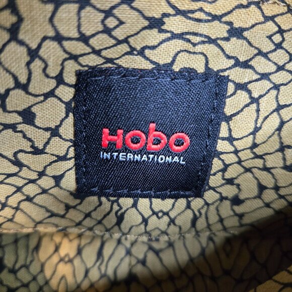 VTG Hobo International Black Patent Leather Foldover Heavy Duty Zip Clutch - Picture 5 of 11